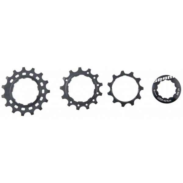 Sram Cassette Cog Set PG1210/1230 11/13/15T/Lockring N/A