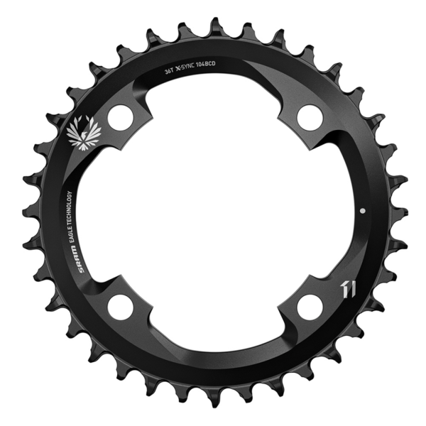 SRAM Chainring Eagle CNC Alu X-Sync2 104 BCD 104x36T black