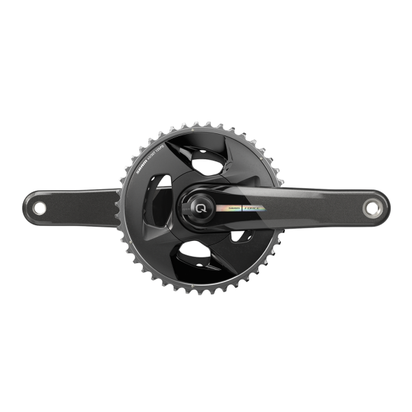 Quarq MY23 Power Meter Crankset Spindle Force AXS Wide 2x DUB 165mm/43/30t black/iridescent