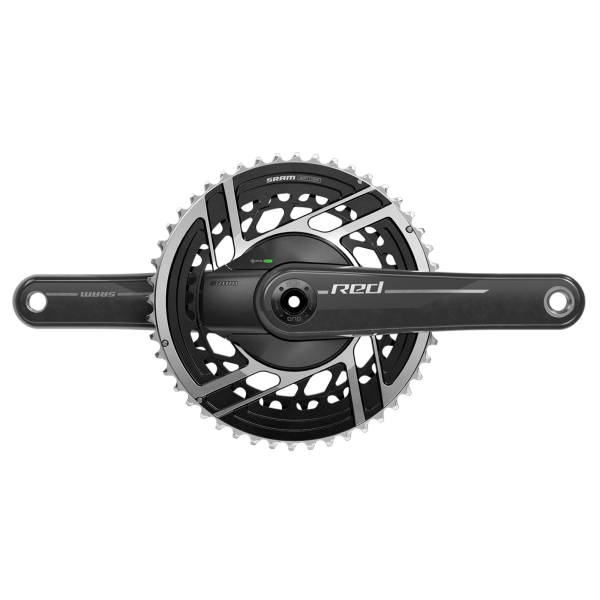 Quarq MY24 Power Meter Crankset Red AXS 2x DUB 172.5mm/48/35t natural carbon