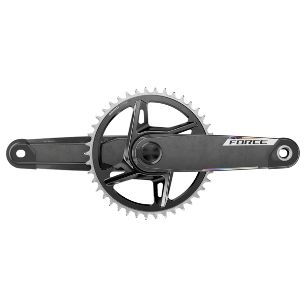 Quarq MY26 Power Meter Crankset Spindle Force XPLR AXS Wide 1x DUB 165mm/42t black/iridescent