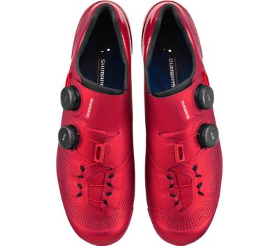 SHIMANO SHIMANO Fahrradschuhe RC903 Damen/Herren Road SPD-SL Gr&ouml;&szlig;e 47 breit Rot Produktbild 1