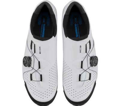 SHIMANO SHIMANO Fahrradschuhe XC300 Herren/Damen MTB SPD Gr&ouml;&szlig;e 45 breit Wei&szlig; Produktbild 1