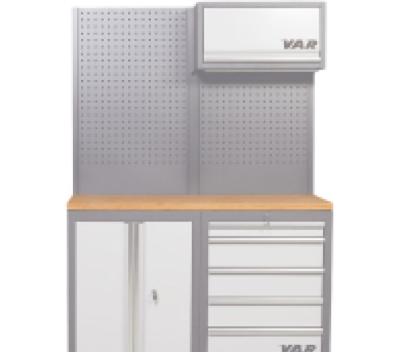 VAR Holz-Arbeitsplatte MO-52282 f&uuml;r 2 Schr&auml;nke 1361 x 463 x 40 mm Produktbild 1