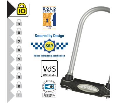 Master Lock B&uuml;gelschloss 8195 Grau 13 mm x 210 mm x 110 mm Schl&uuml;ssel Produktbild 2