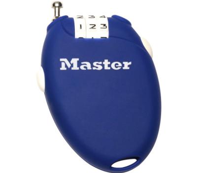 Master Lock Kabelschloss Retractor 4er Pack 2 mm x 700 mm Zahlenkombination einstellbar Produktbild 2