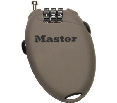 Master Lock Kabelschloss Retractor 4er Pack 2 mm x 700 mm Zahlenkombination einstellbar Produktbild 5