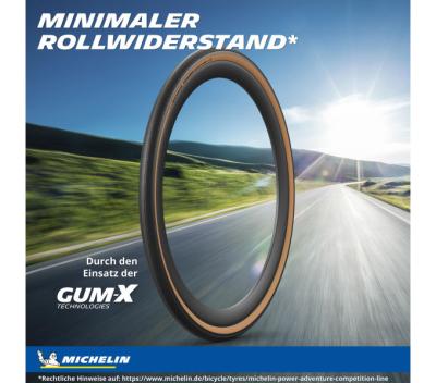 Michelin MICHELIN FALTREIFEN POWER ADVENTURE COMPETITION LINE GUM-X 30-622 Schwarz TS TLR Produktbild 3