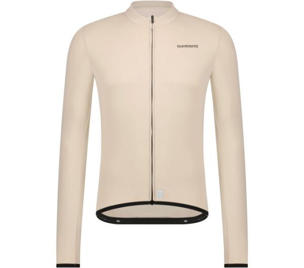 SHIMANO VERTEX Thermal Long Sleeve Jersey Beige M