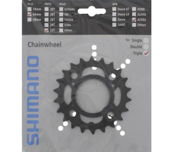 SHIMANO Kettenblatt ACERA FC-M361 22 Z&auml;hne