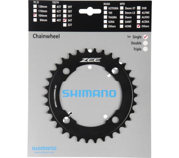 SHIMANO Kettenblatt ZEE FC-M640, FC-M645 34 Z&auml;hne