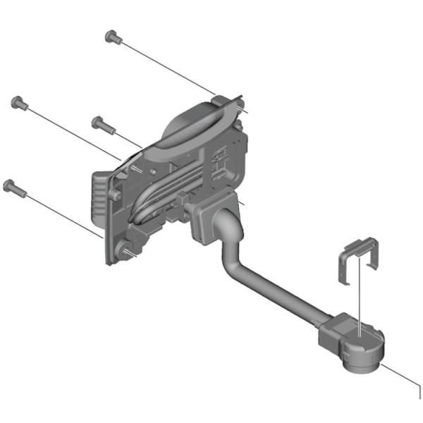 SHIMANO Kabelsteckereinheit BM-EN600 oberes Geh&auml;use 600 mm