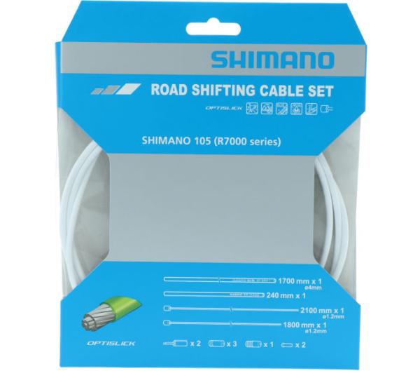SHIMANO Schaltzug-Set 105 OPTISLICK Wei&szlig;